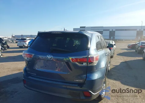 2015 Toyota Highlander Limited V6 from USA, damaged, VIN 5TDYKRFH8FS067434